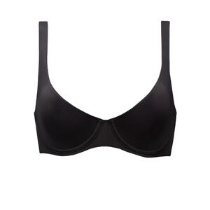 CUUP Black Scoop Bra with Gold Accents